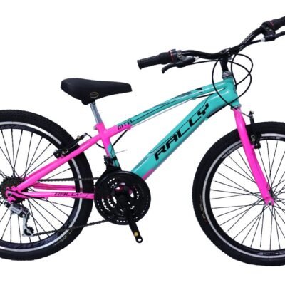 BICICLETA RIN 24 VERDE MENTA-FUCSIA