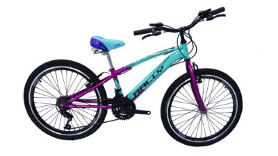 BICICLETA RIN 24 VERDE MENTA-MAGENTA