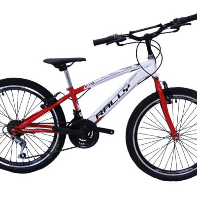 BICICLETA RIN 24 BLANCO-ROJO