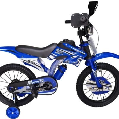 BICICLETA NIÑO TIPO MOTO AZUL