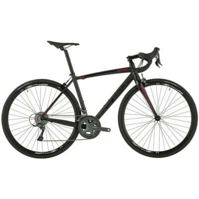 BICICLETA DE RUTA FLAMMA NEGRO-ROJO