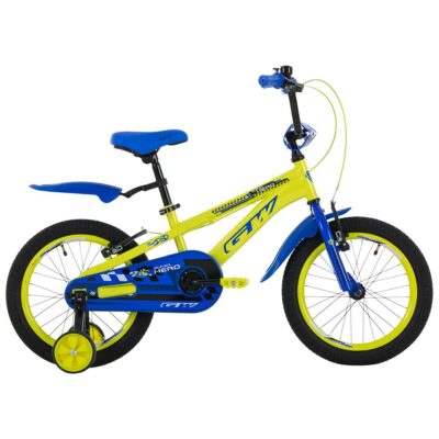 BICICLETA NIÑO GW RIN 16 SUPER HERO AMARILLO