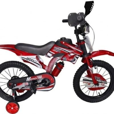 BICICLETA NIÑO TIPO MOTO ROJA