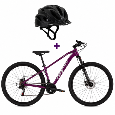 BICICLETA GW FALCON MORADA + CASCO DASH